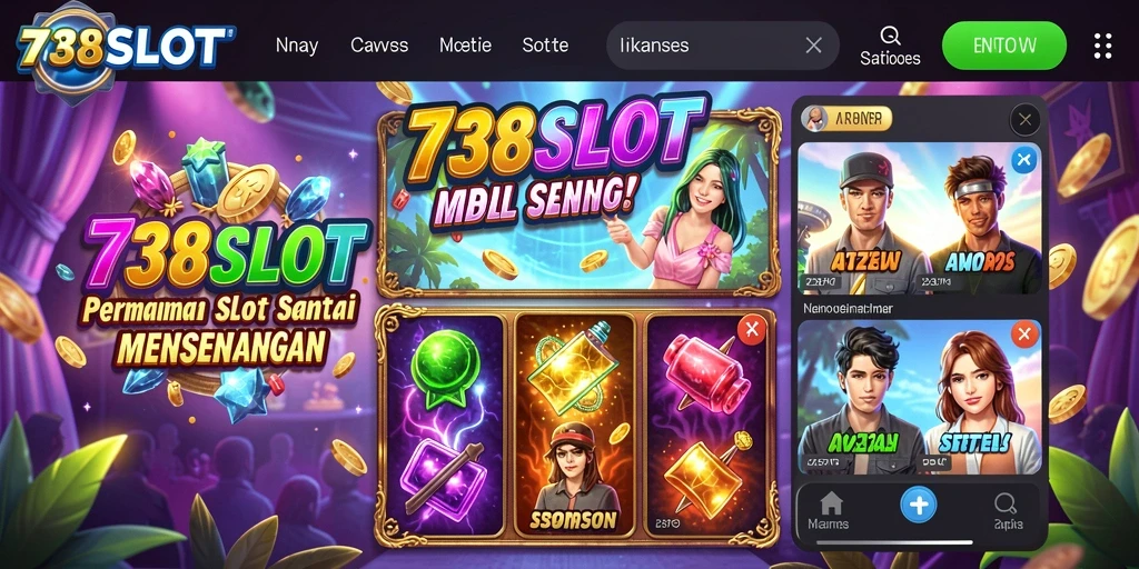 Gameplay santai dan menarik dari 738SLOT di layar Anda.