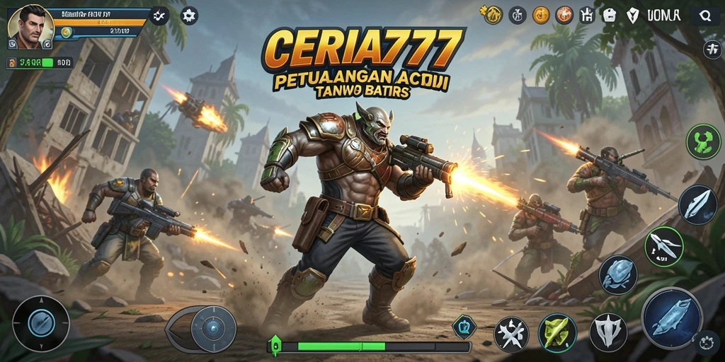 Screenshot gameplay CERIA777 dengan aksi menegangkan dan grafis yang menawan.