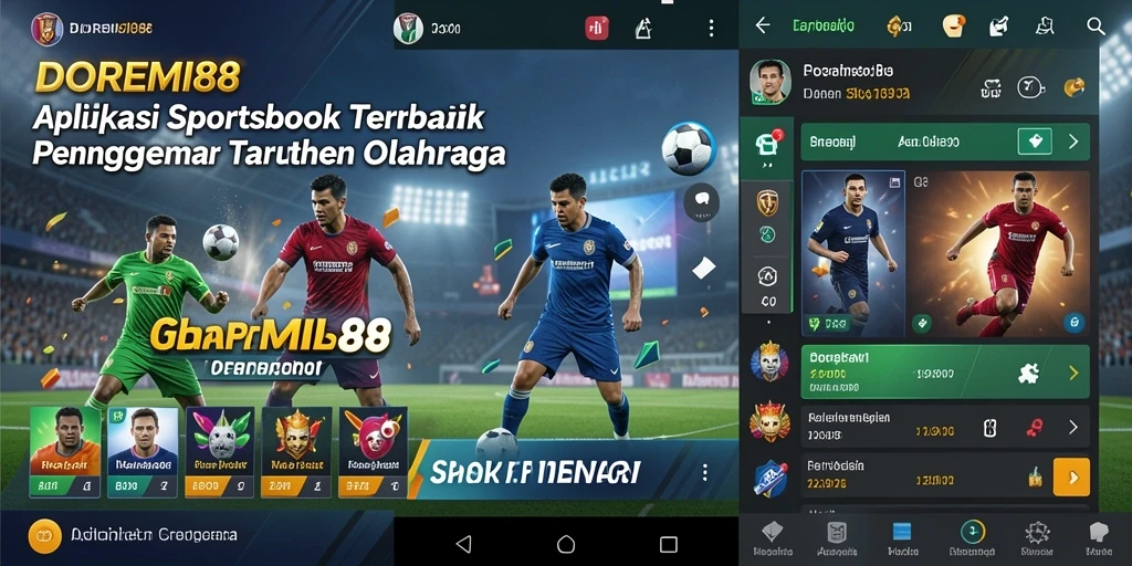 Screenshot utama DOREMI88 menampilkan antarmuka taruhan olahraga yang menarik.