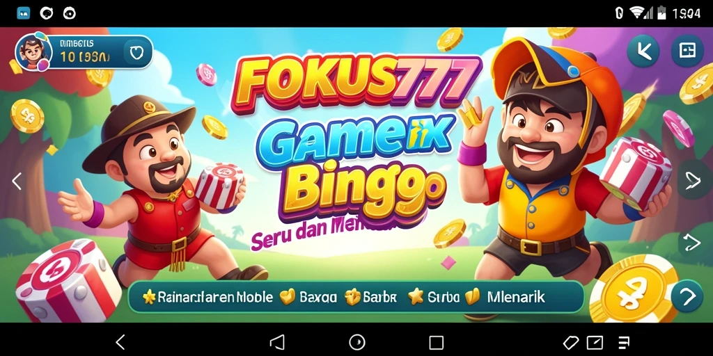 Tampilan menarik dari gameplay Bingo FOKUS777 yang penuh warna.