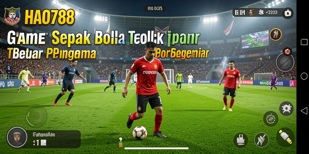 Tampilan gameplay HAO788 yang menarik saat pertandingan sepak bola.