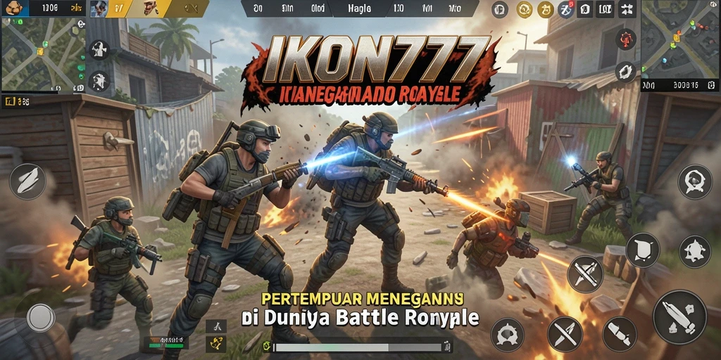 Gameplay menegangkan dalam pertempuran Battle Royale IKON777.