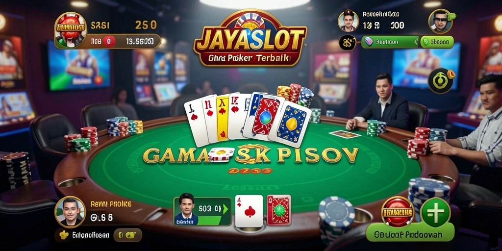 Tampilan gameplay mendebarkan dari JAYASLOT saat bermain Poker.