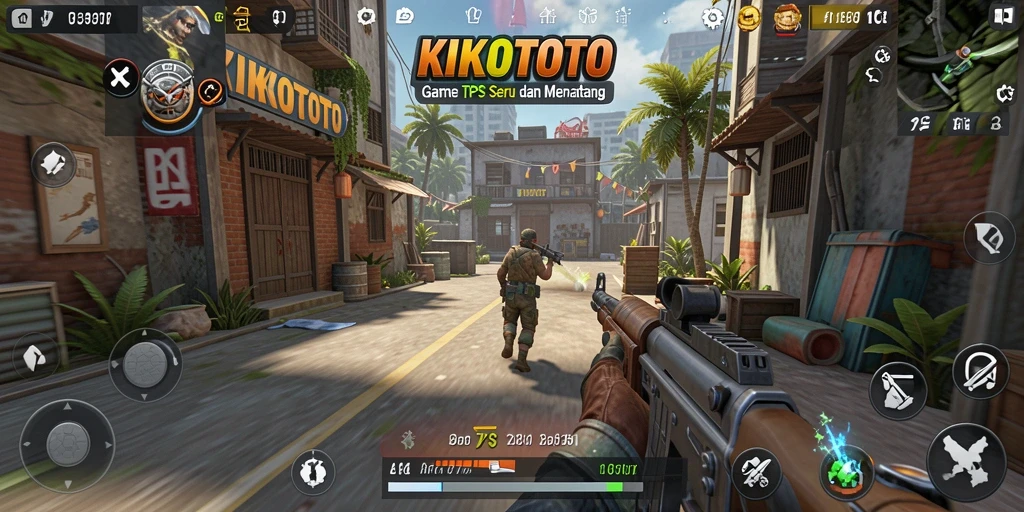 Tampilan gameplay KIKOTOTO yang dinamis dan menarik.