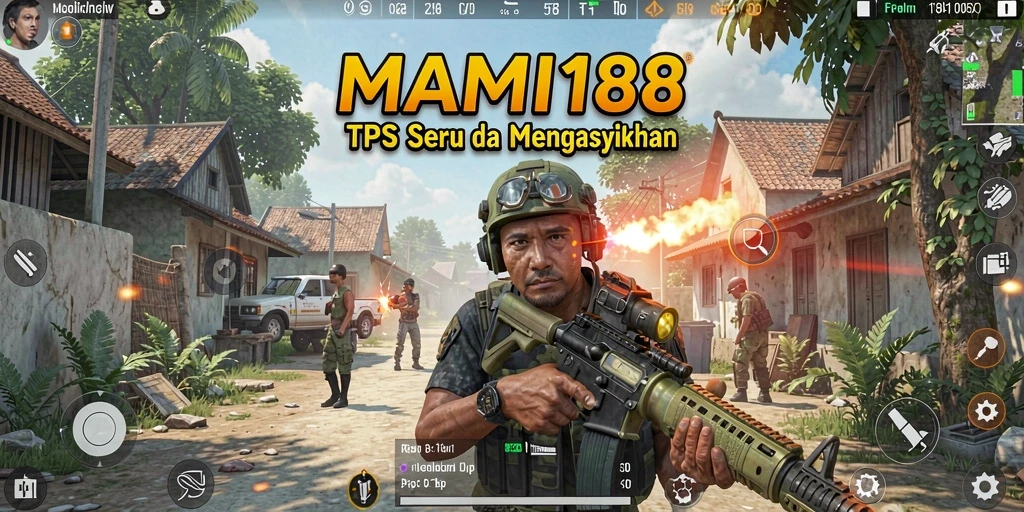 Tangkapan layar gameplay MAMI188 yang menampilkan aksi TPS yang mendebarkan.