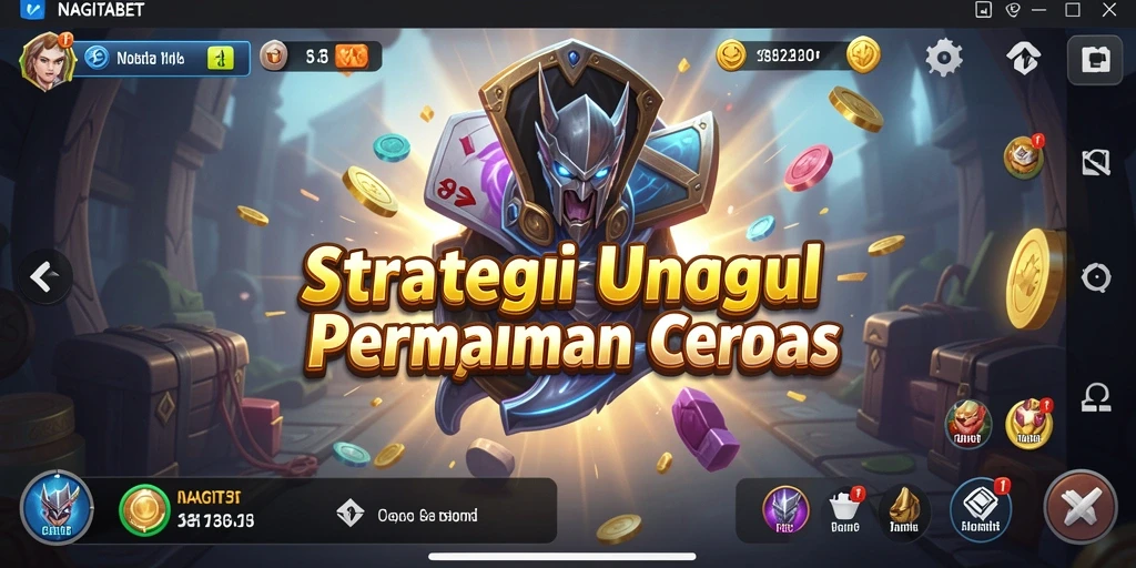 Tangkapan layar permainan NAGITABET dengan adegan pertempuran strategis.