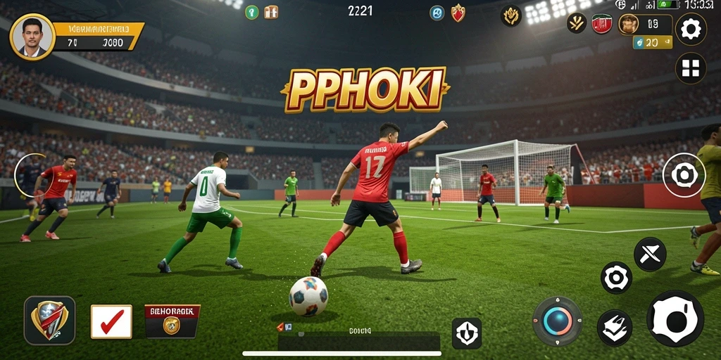 Screenshot PPHOKI menampilkan aksi seru pertandingan olahraga.
