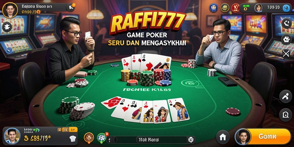 Gameplay seru dari aplikasi Poker RAFFI777 yang mengasyikkan.