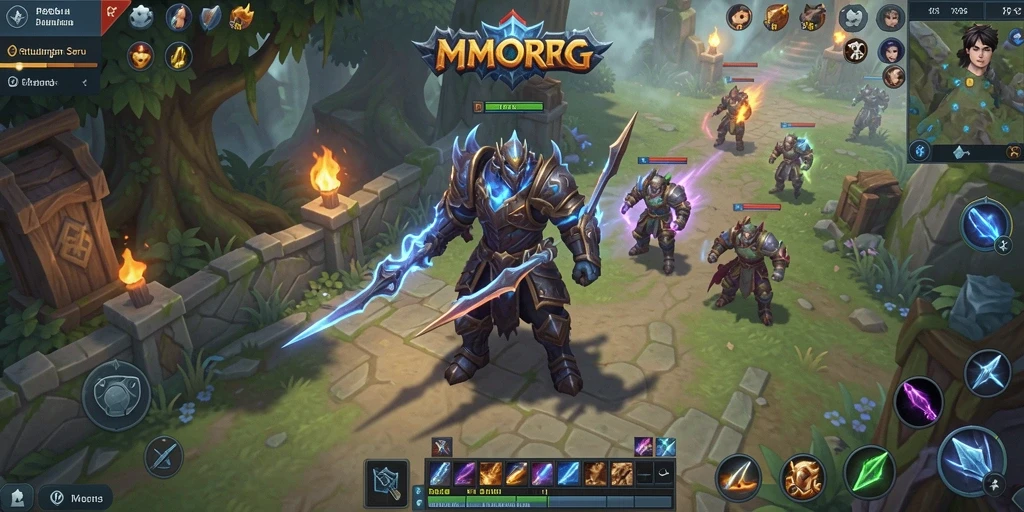 Screenshot RP55 menampilkan aksi seru dalam pertempuran MMORPG.