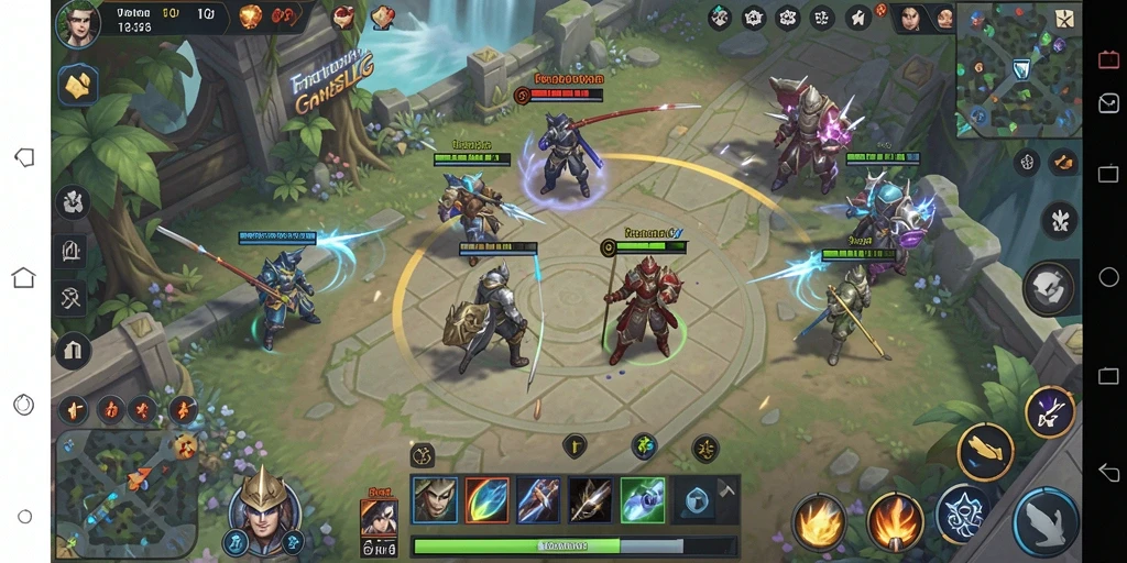Menampilkan gameplay seru dan interaksi strategis dalam V07.