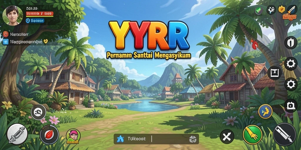 Screeshot gameplay <strong>YYRR</strong> menampilkan suasana santai yang menyenangkan.